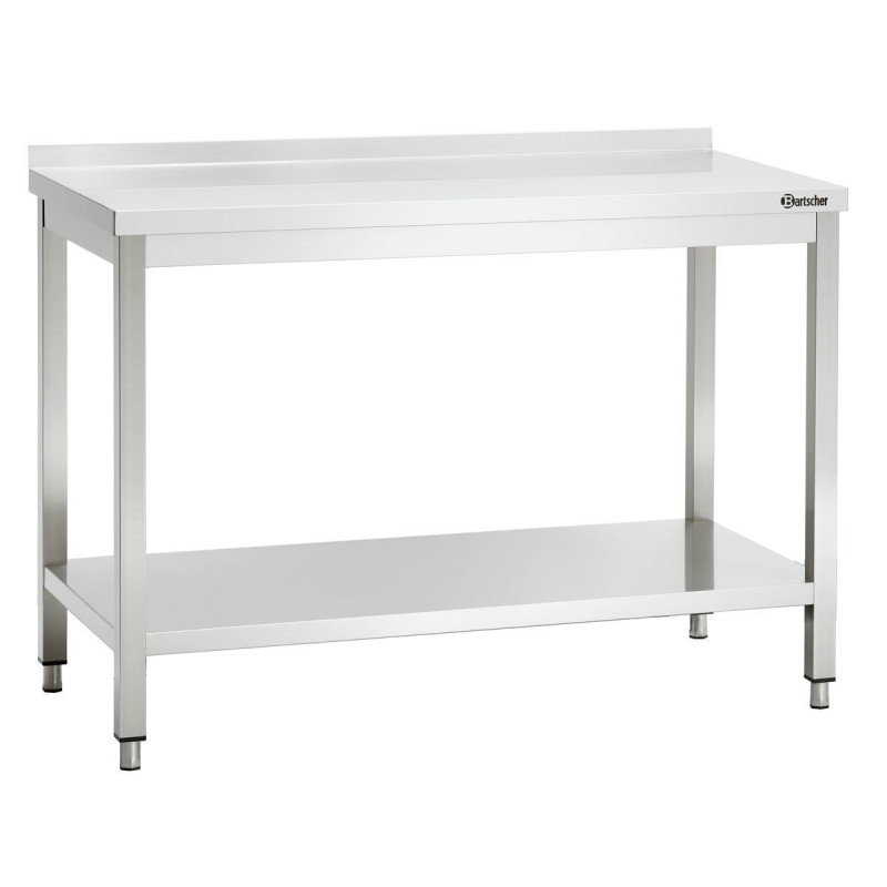 Tavolo da lavoro professionale in acciaio inox Bartscher, L1200, 600 - Altezza regolabile Tavolo da lavoro professionale in acciaio inox Bartscher, L1200, 600 - Altezza regolabile