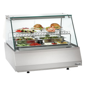 Vetrina refrigerata 2/1 GN in vetro piano Bartscher | Cucina professionale