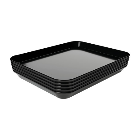 Piatto di presentazione 17S-150x190 in melamina nera di Bartscher - Eleganza e versatilità