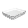 Piatto di presentazione bianco di alta gamma in melamina - 17W-150x190 Bartscher