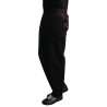 Pantaloni da cucina unisex Easyfit neri trattati al Teflon - Taglia S - Whites Chefs Clothing - Fourniresto