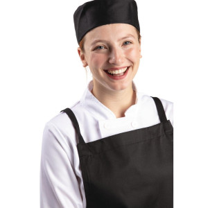 Calotta da cucina nera in policotone - Taglia S 55,9 cm - Abbigliamento da chef bianco - Fourniresto