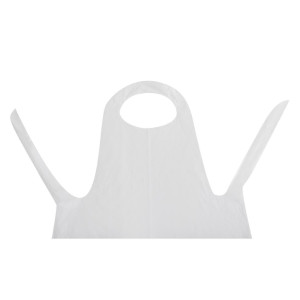 Grembiule monouso bianco in polietilene - Lotto da 100 - FourniResto - Fourniresto