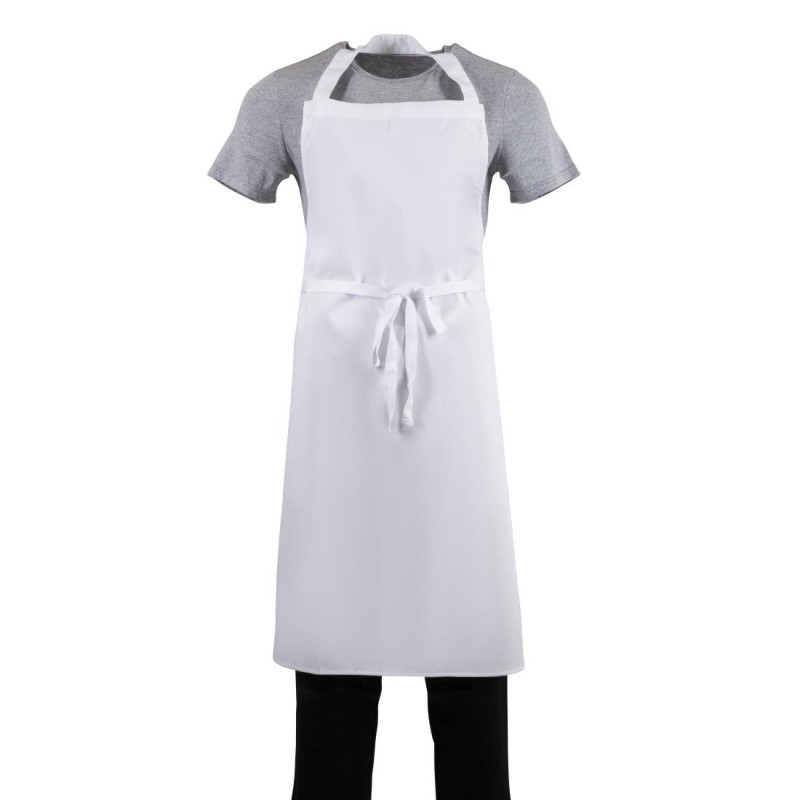 Grembiule Bavaglino Bianco - Taglia XL 915 X 1066 mm - Abbigliamento da chef bianco - Fourniresto Grembiule Bavaglino Bianco - Taglia XL 915 X 1066 mm - Abbigliamento da chef bianco - Fourniresto
