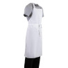 Grembiule Bavaglino Bianco - Taglia XL 915 X 1066 mm - Abbigliamento da chef bianco - Fourniresto