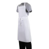 Grembiule Bavaglino Bianco - Taglia XL 915 X 1066 mm - Abbigliamento da chef bianco - Fourniresto