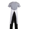 Grembiule Bavaglino Bianco - Taglia XL 915 X 1066 mm - Abbigliamento da chef bianco - Fourniresto
