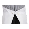 Grembiule Bavaglino Bianco - Taglia XL 915 X 1066 mm - Abbigliamento da chef bianco - Fourniresto