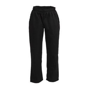 Pantaloni da cucina unisex neri Vegas - Taglia L - Whites Chefs Clothing