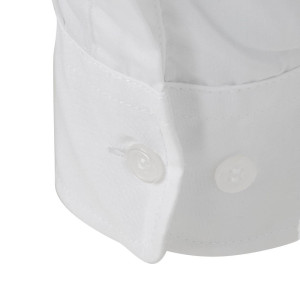 Camicia Mista Bianca a Maniche Lunghe Uniform Works - Taglia S - Chef Works - Fourniresto