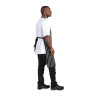 Grembiule da cucina a righe nero e bianco 760 x 970 mm - Abbigliamento da chef bianco - Fourniresto