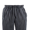 Pantaloni da cucina unisex a righe nere e bianche - Taglia L - Chef Works - Fourniresto