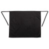 Grembiule Standard Nero in Policotone 914 x 762 mm - Whites Chefs Clothing - Fourniresto
