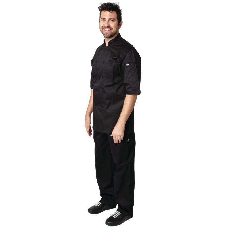 Giacca da cucina unisex nera Cool Vent Montreal - Taglia XL - Chef Works - Fourniresto Giacca da cucina unisex nera Cool Vent Montreal - Taglia XL - Chef Works - Fourniresto