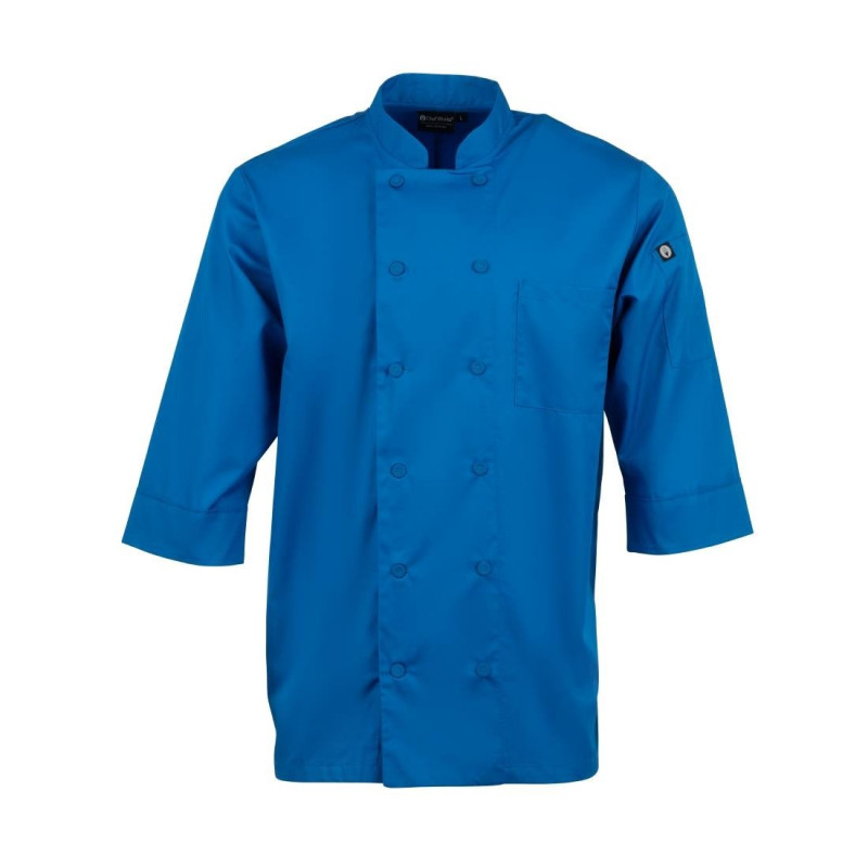 Giacca da cucina unisex blu - Taglia XL - Chef Works - Fourniresto Giacca da cucina unisex blu - Taglia XL - Chef Works - Fourniresto