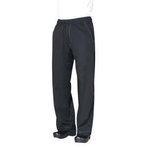 Pantaloni da cucina unisex Baggy neri - Taglia L - Chef Works - Fourniresto