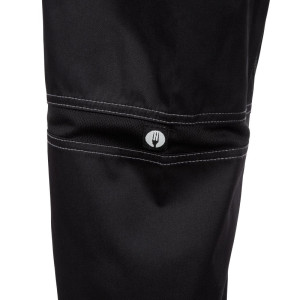 Pantaloni da cucina unisex Baggy neri - Taglia XL - Chef Works - Fourniresto