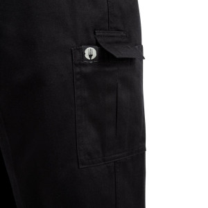 Pantaloni da cucina unisex Fit Cargo neri - Taglia XXL - Chef Works - Fourniresto