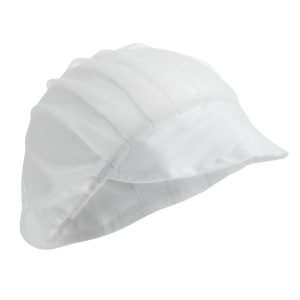 Charlotte in nylon bianco - Taglia unica - Abbigliamento per chef Whites - Fourniresto