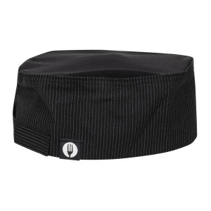 Calotta da cucina Cool Vent a righe sottili bianche - Taglia unica - Chef Works - Fourniresto