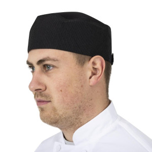 Calotta da cucina Cool Vent a righe sottili bianche - Taglia unica - Chef Works - Fourniresto