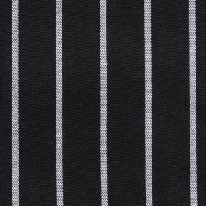 Grembiule Bavaglia Tessuto Premium a Righe Nere e Bianche - Chef Works - Fourniresto