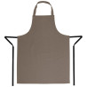 Grembiule Bavaglino Marrone Chiaro in Policotone 711 x 965 mm - Whites Chefs Clothing - Fourniresto