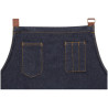 Grembiule Bavaglino Indigo Memphis in Cotone 760 x 865 mm - Chef Works - Fourniresto