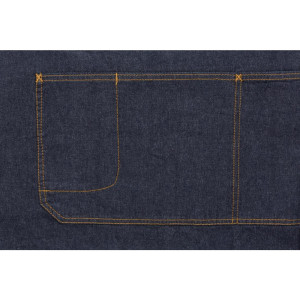 Grembiule Bavaglino Indigo Memphis in Cotone 760 x 865 mm - Chef Works - Fourniresto