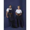 Grembiule da cameriere in denim blu con cintura in cotone 1000 x 700 mm - Whites Chefs Clothing - Fourniresto