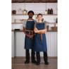 Grembiule da cameriere in denim blu con cintura in cotone 1000 x 700 mm - Whites Chefs Clothing - Fourniresto