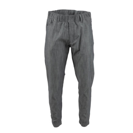 Pantaloni da cucina Jogger a righe sottili nere e bianche - Taglia S - Chef Works - Fourniresto
