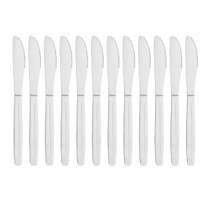 Coltello da tavola Kelso in acciaio inossidabile - Lotto da 12 - Olympia - Fourniresto
