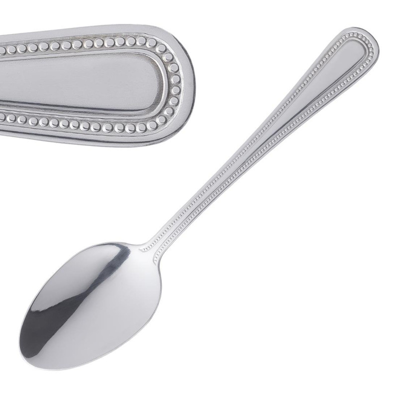 Cucchiaio da dessert Bead - Set da 12 - Olympia - Fourniresto Cucchiaio da dessert Bead - Set da 12 - Olympia - Fourniresto