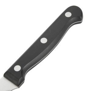Coltello da carne con manico nero lama dentata 215 mm - Lotto da 12 - Olympia - Fourniresto