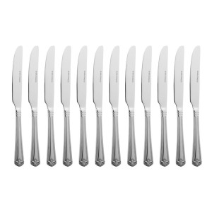 Coltello da tavola Jesmond in acciaio inossidabile - Lotto da 12 - Olympia - Fourniresto