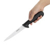 Coltello a filetto lama nera da 15 cm - Hygiplas - Fourniresto