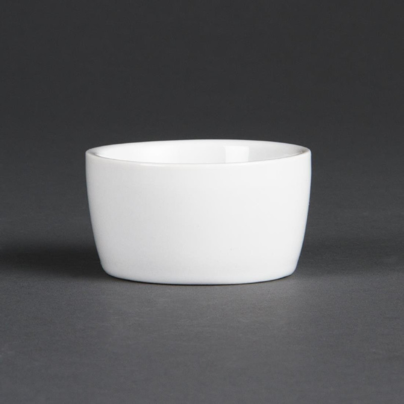 Vaso per burro bianco Whiteware 62 mm - Confezione da 12 - Olympia - Fourniresto Vaso per burro bianco Whiteware 62 mm - Confezione da 12 - Olympia - Fourniresto