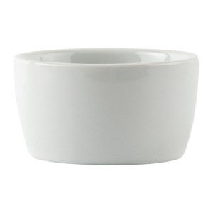 Vaso per burro bianco Whiteware 62 mm - Confezione da 12 - Olympia - Fourniresto