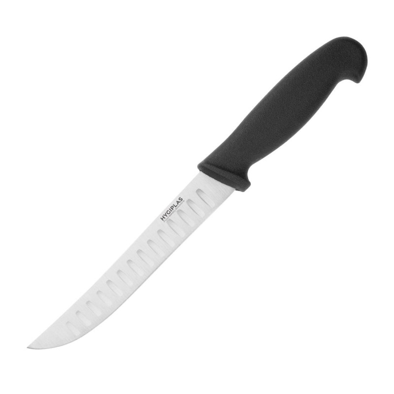 Coltello da ufficio alveolato nero lama 12,5 cm - Hygiplas - Fourniresto Coltello da ufficio alveolato nero lama 12,5 cm - Hygiplas - Fourniresto