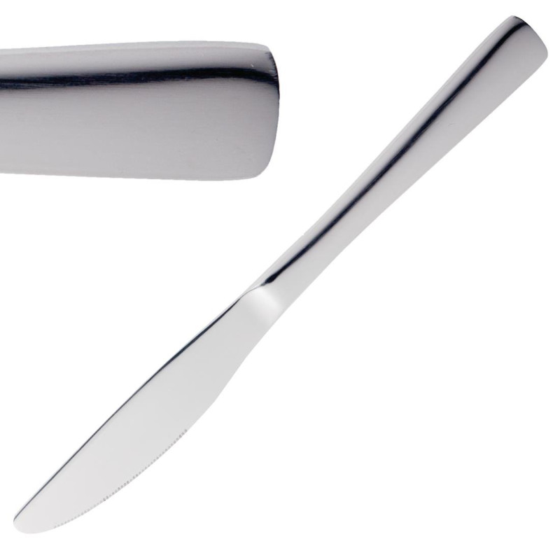 Coltello da dessert Clifton in acciaio inossidabile - Set da 12 - Olympia - Fourniresto Coltello da dessert Clifton in acciaio inossidabile - Set da 12 - Olympia - Fourniresto