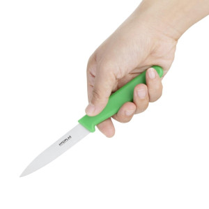 Coltello da ufficio lama verde 7,5 cm - Hygiplas - Fourniresto