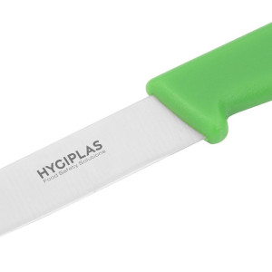 Coltello da ufficio lama verde 7,5 cm - Hygiplas - Fourniresto