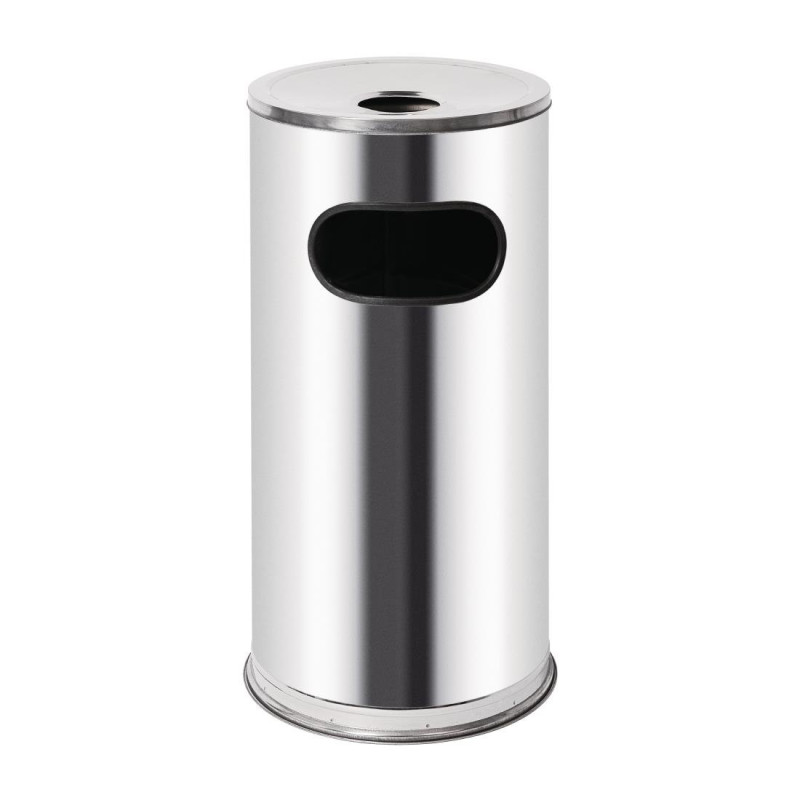 Cestino portacenere in acciaio inossidabile da 35 L - Bolero - Fourniresto Cestino portacenere in acciaio inossidabile da 35 L - Bolero - Fourniresto