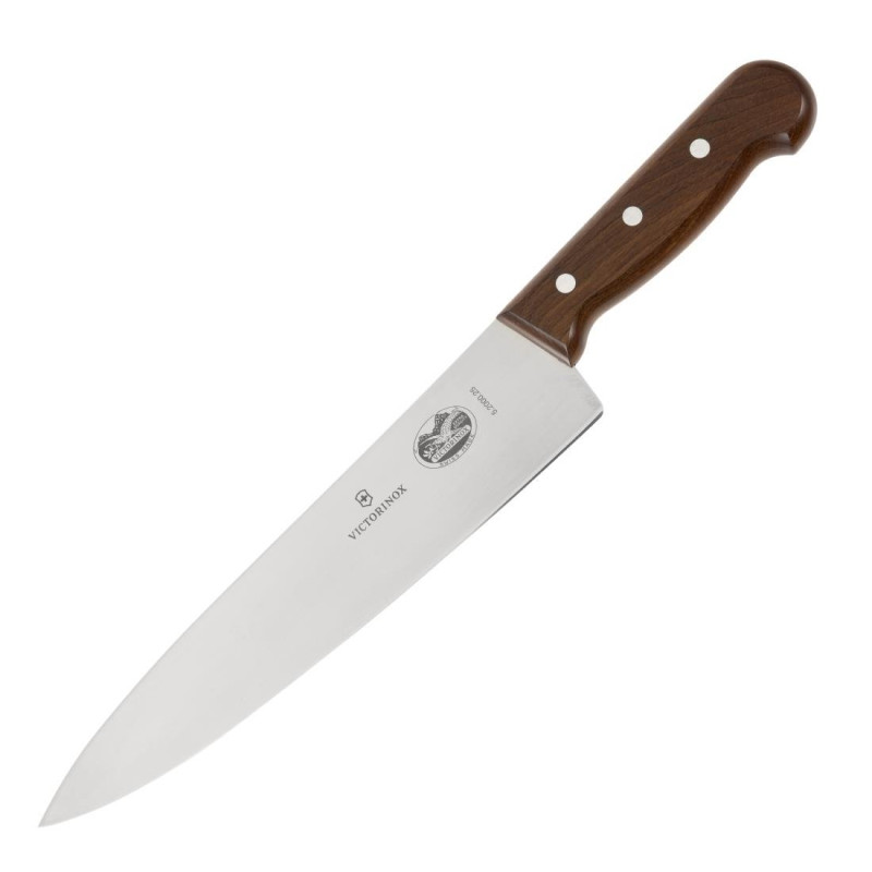 Coltello da cucina con manico in legno lama 25,5 cm - Victorinox - Fourniresto Coltello da cucina con manico in legno lama 25,5 cm - Victorinox - Fourniresto