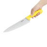 Coltello da cucina giallo lama 25,5 cm - Hygiplas - Fourniresto