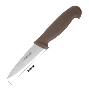 Coltello da ufficio marrone lama 9 cm - Hygiplas - Fourniresto