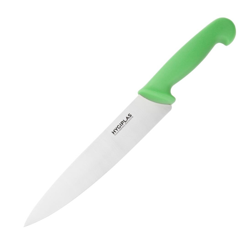 Coltello da cucina verde lama 21,5 cm - Hygiplas - Fourniresto Coltello da cucina verde lama 21,5 cm - Hygiplas - Fourniresto