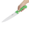 Coltello da cucina verde lama 21,5 cm - Hygiplas - Fourniresto