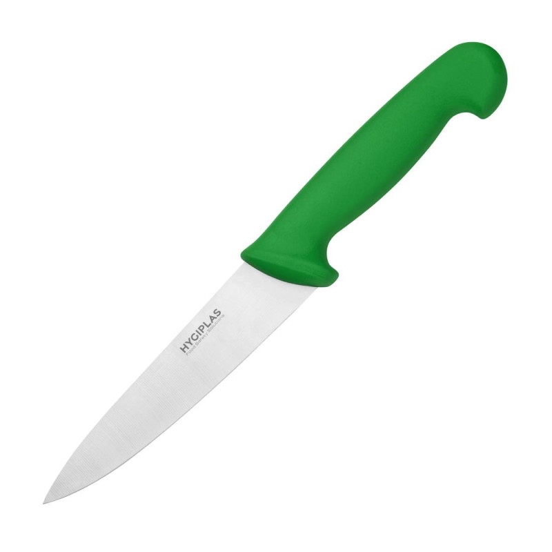 Coltello da cucina lama verde 16 cm - Hygiplas - Fourniresto Coltello da cucina lama verde 16 cm - Hygiplas - Fourniresto